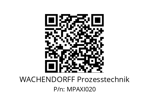   WACHENDORFF Prozesstechnik MPAXI020