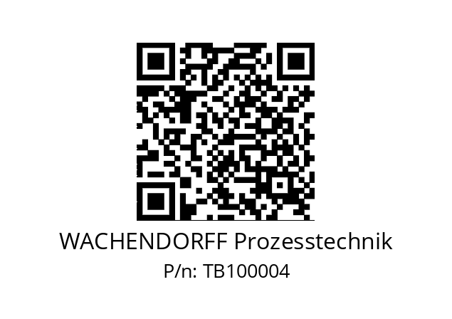   WACHENDORFF Prozesstechnik TB100004