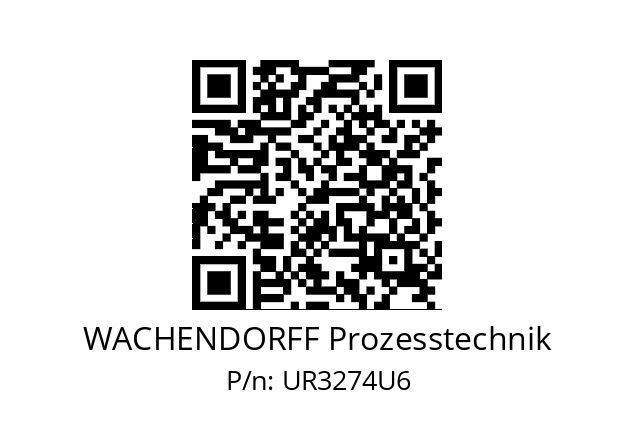   WACHENDORFF Prozesstechnik UR3274U6