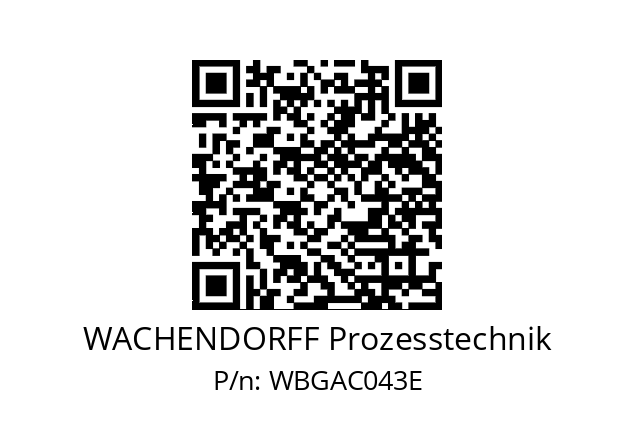   WACHENDORFF Prozesstechnik WBGAC043E