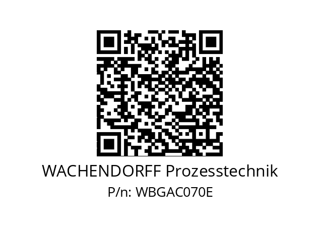   WACHENDORFF Prozesstechnik WBGAC070E