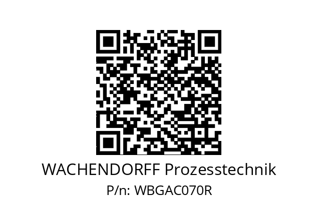   WACHENDORFF Prozesstechnik WBGAC070R