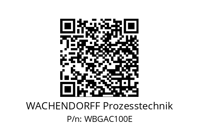   WACHENDORFF Prozesstechnik WBGAC100E