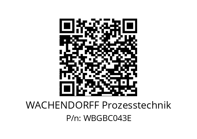   WACHENDORFF Prozesstechnik WBGBC043E