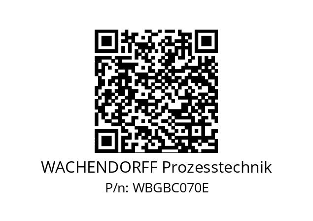   WACHENDORFF Prozesstechnik WBGBC070E