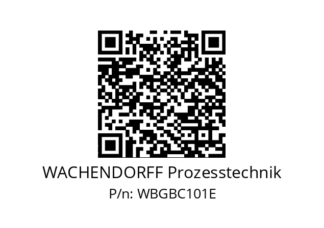   WACHENDORFF Prozesstechnik WBGBC101E