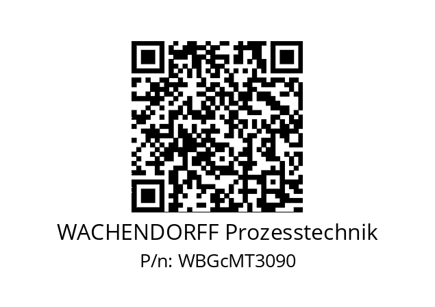   WACHENDORFF Prozesstechnik WBGcMT3090