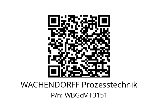   WACHENDORFF Prozesstechnik WBGcMT3151