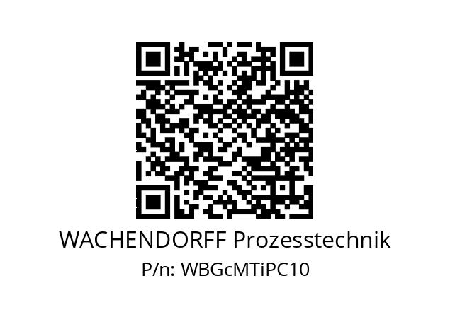   WACHENDORFF Prozesstechnik WBGcMTiPC10