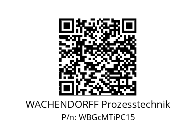   WACHENDORFF Prozesstechnik WBGcMTiPC15