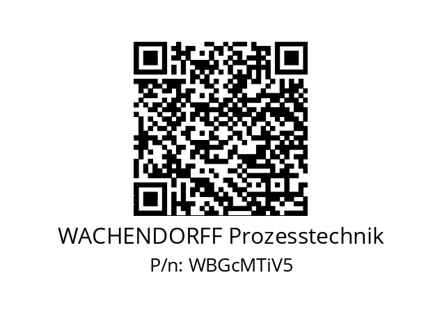   WACHENDORFF Prozesstechnik WBGcMTiV5