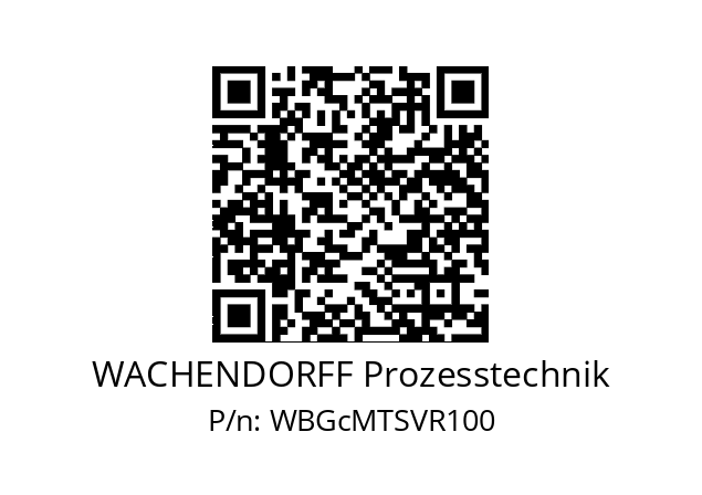   WACHENDORFF Prozesstechnik WBGcMTSVR100