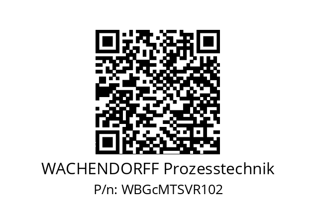   WACHENDORFF Prozesstechnik WBGcMTSVR102