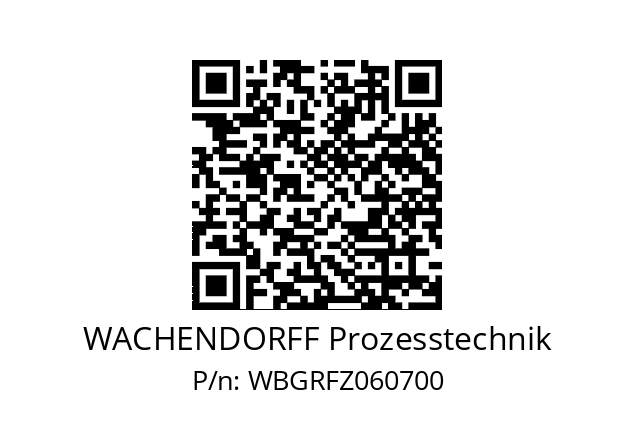   WACHENDORFF Prozesstechnik WBGRFZ060700