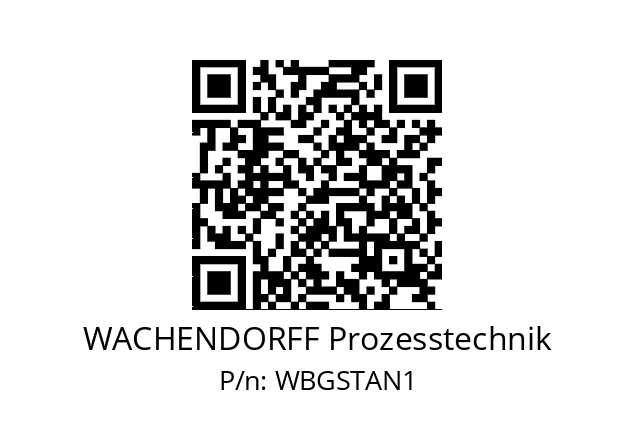   WACHENDORFF Prozesstechnik WBGSTAN1