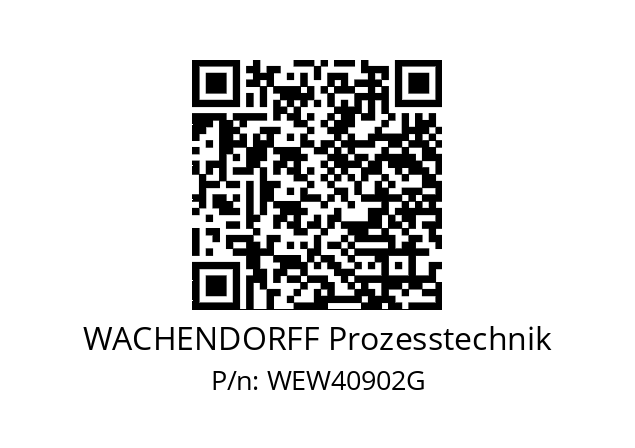   WACHENDORFF Prozesstechnik WEW40902G