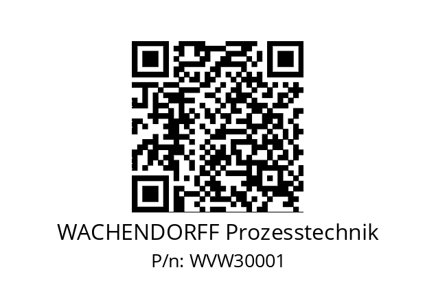   WACHENDORFF Prozesstechnik WVW30001