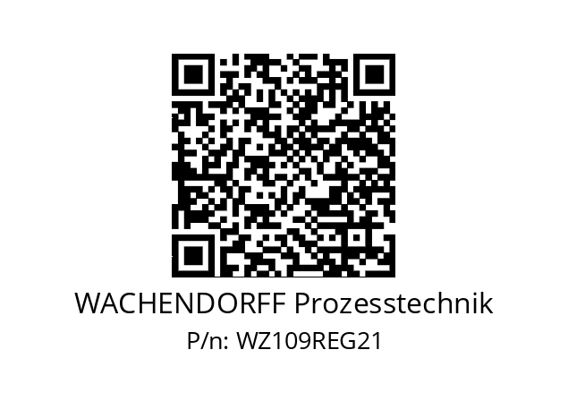   WACHENDORFF Prozesstechnik WZ109REG21