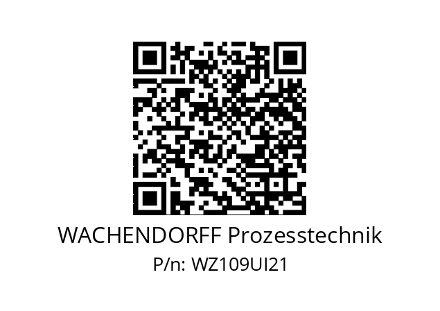   WACHENDORFF Prozesstechnik WZ109UI21