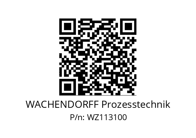   WACHENDORFF Prozesstechnik WZ113100