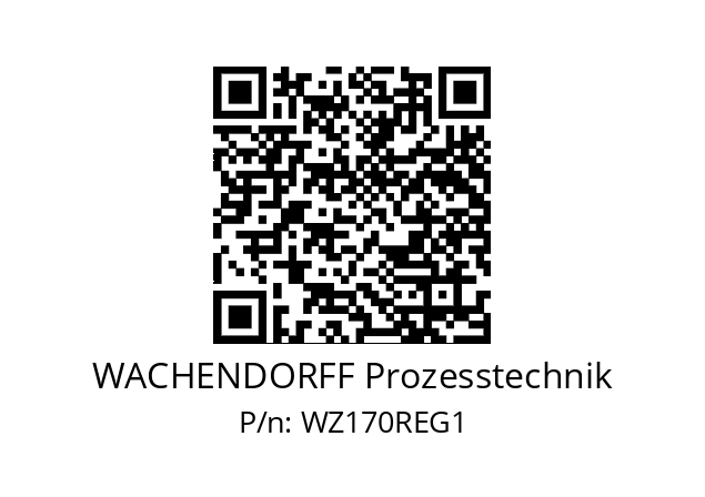   WACHENDORFF Prozesstechnik WZ170REG1