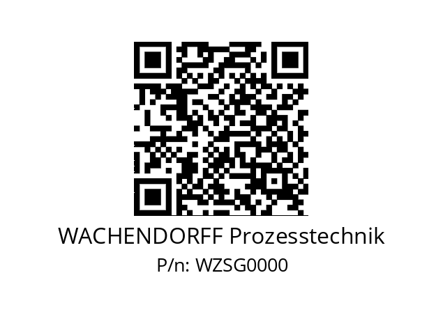   WACHENDORFF Prozesstechnik WZSG0000