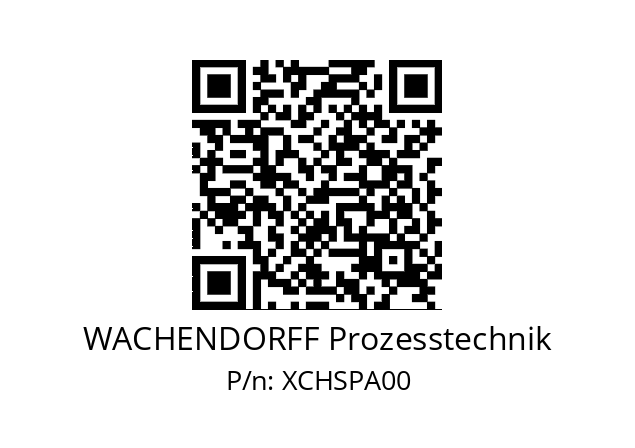   WACHENDORFF Prozesstechnik XCHSPA00