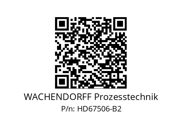   WACHENDORFF Prozesstechnik HD67506-B2