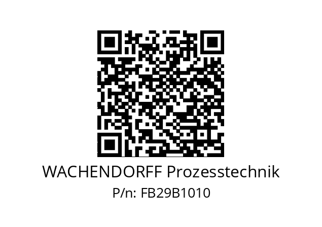   WACHENDORFF Prozesstechnik FB29B1010