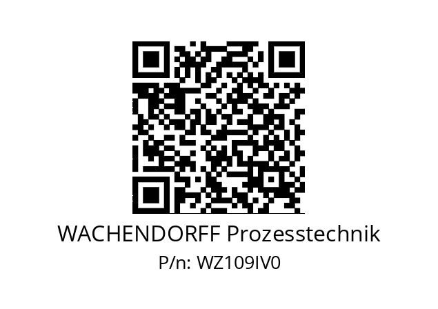   WACHENDORFF Prozesstechnik WZ109IV0