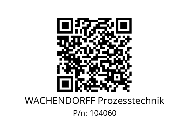   WACHENDORFF Prozesstechnik 104060