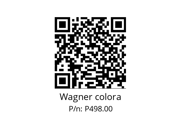   Wagner colora P498.00