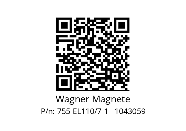   Wagner Magnete 755-EL110/7-1   1043059