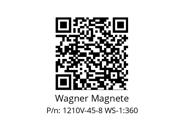   Wagner Magnete 1210V-45-8 WS-1:360