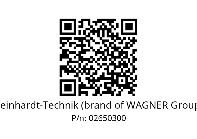   Reinhardt-Technik (brand of WAGNER Group) 02650300