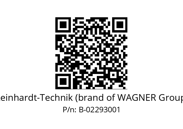   Reinhardt-Technik (brand of WAGNER Group) B-02293001