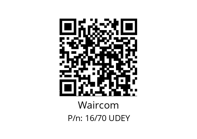   Waircom 16/70 UDEY