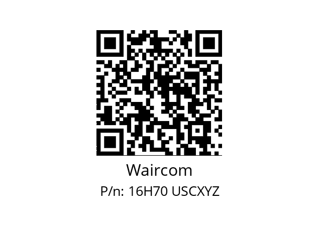   Waircom 16H70 USCXYZ