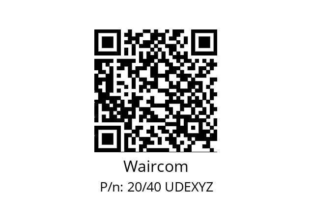   Waircom 20/40 UDEXYZ