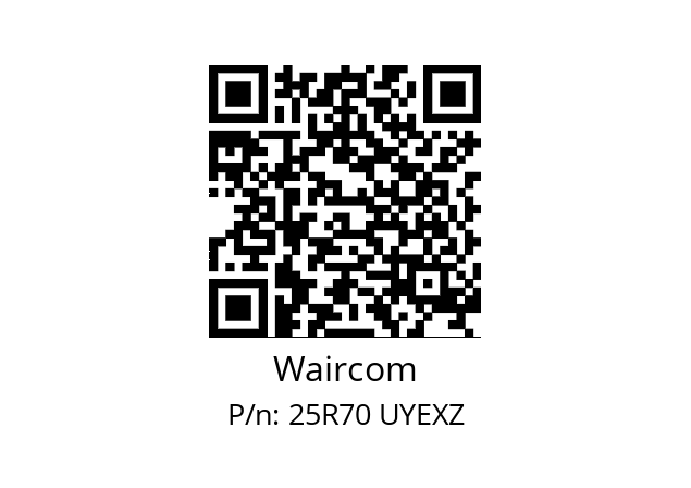   Waircom 25R70 UYEXZ