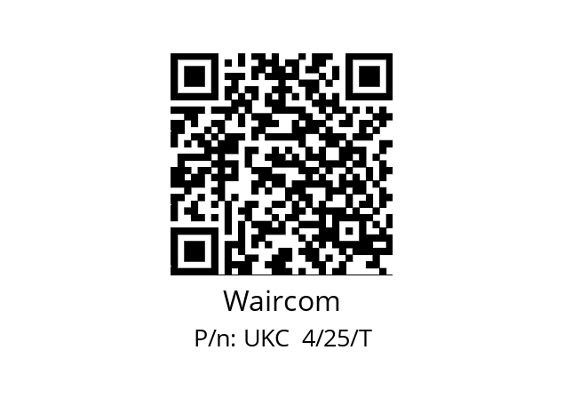   Waircom UKC  4/25/T