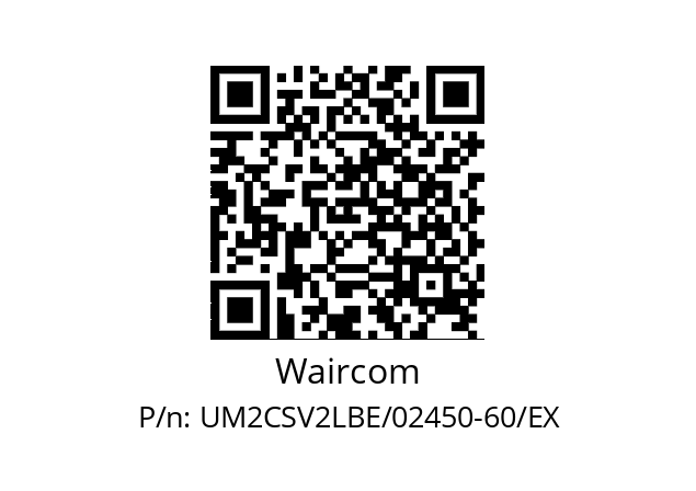   Waircom UM2CSV2LBE/02450-60/EX