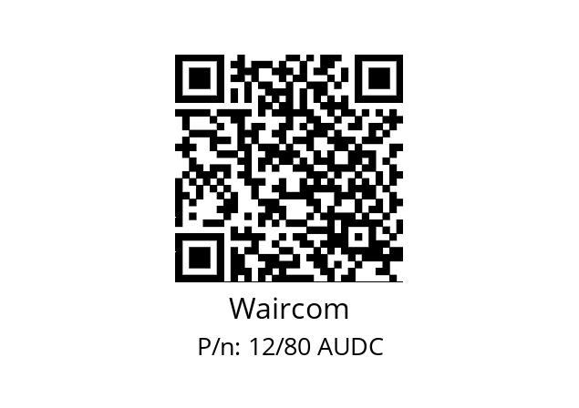   Waircom 12/80 AUDC