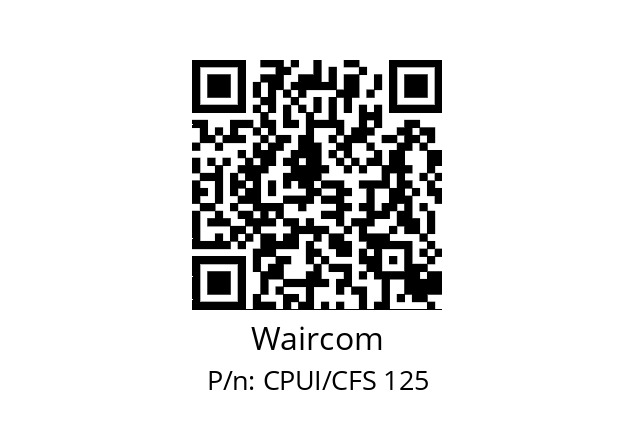   Waircom CPUI/CFS 125