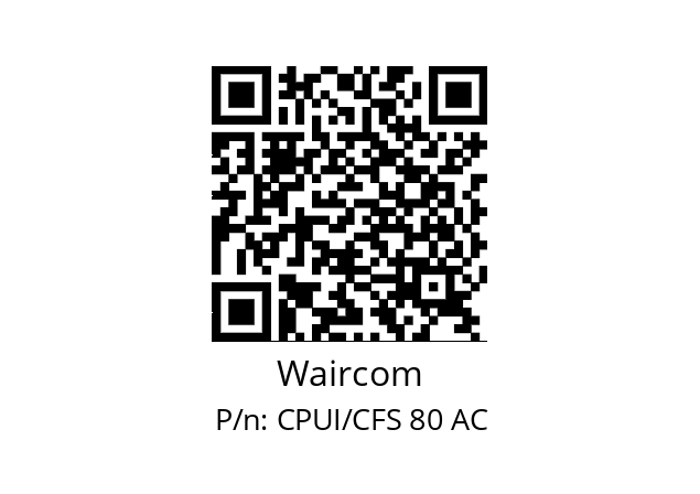   Waircom CPUI/CFS 80 AC