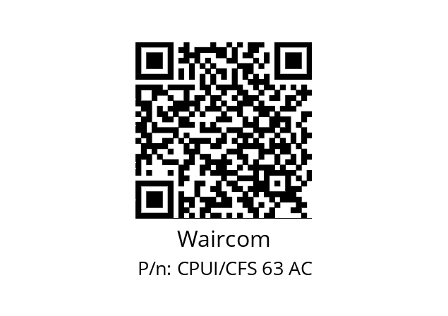   Waircom CPUI/CFS 63 AC