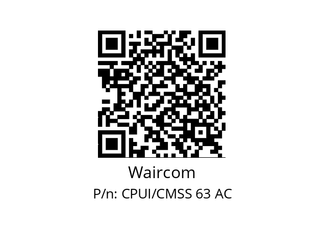   Waircom CPUI/CMSS 63 AC