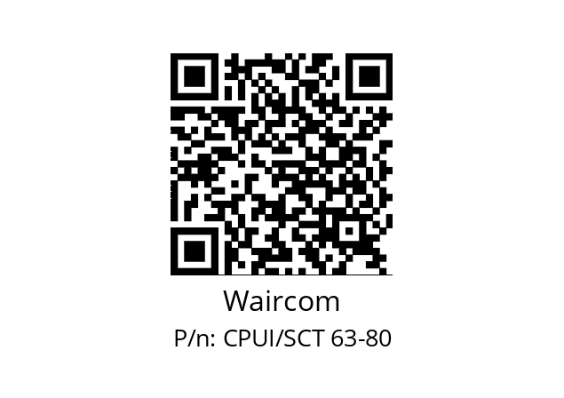   Waircom CPUI/SCT 63-80