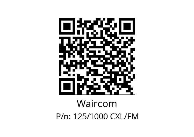   Waircom 125/1000 CXL/FM