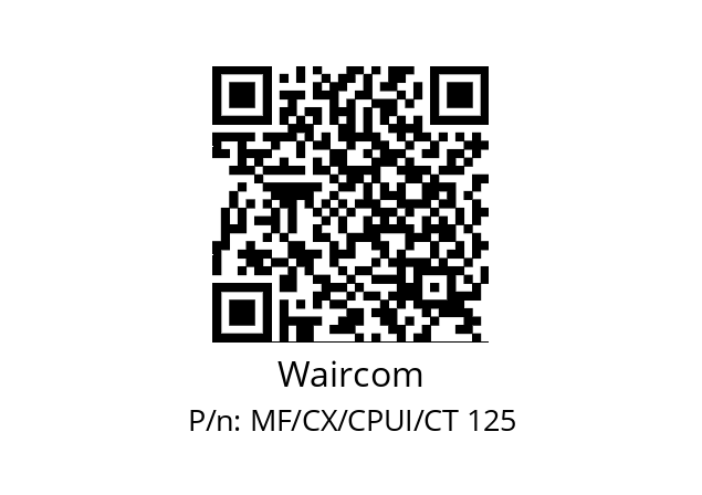   Waircom MF/CX/CPUI/CT 125